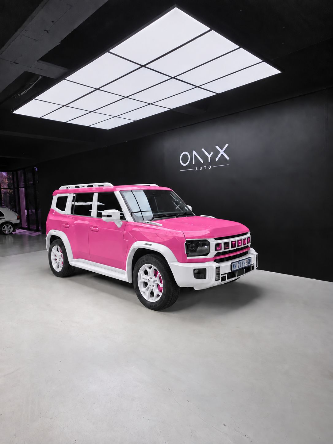 Jetour Life pink and white T2 by Onyx Auto